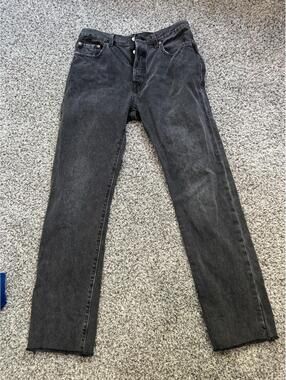Levis Womens Black 501 Jeans W29 L30